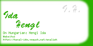 ida hengl business card